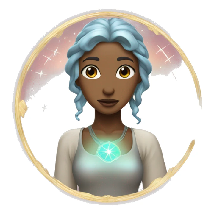 astrology virgo the maiden iridescent  sticker