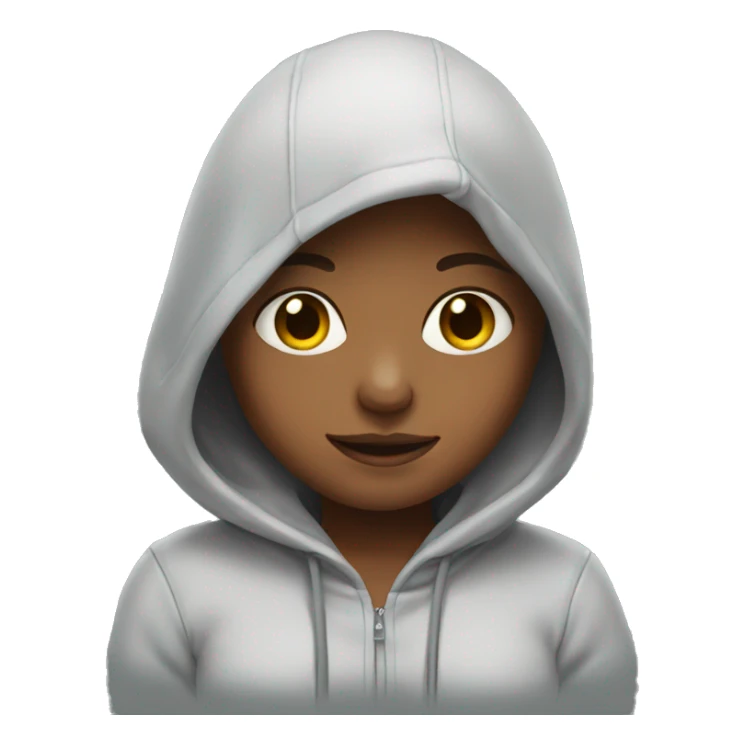 girl with hoodie sticker