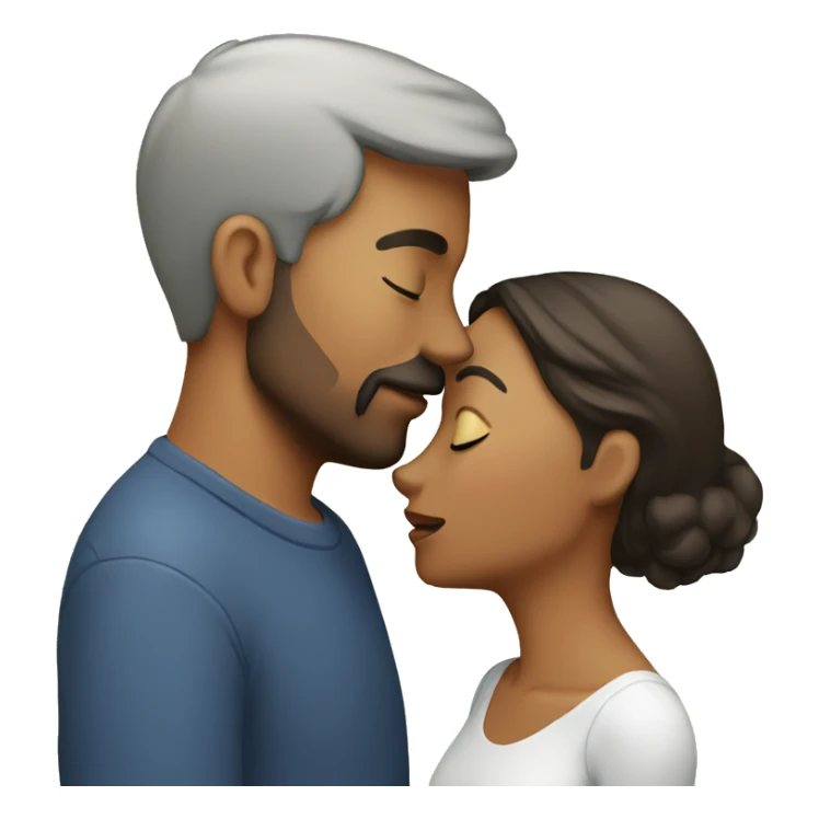 Husband and wife kissing sticker