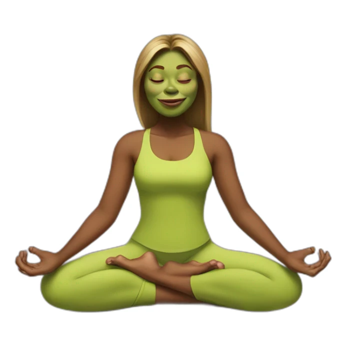 Shrek woman yoga sticker