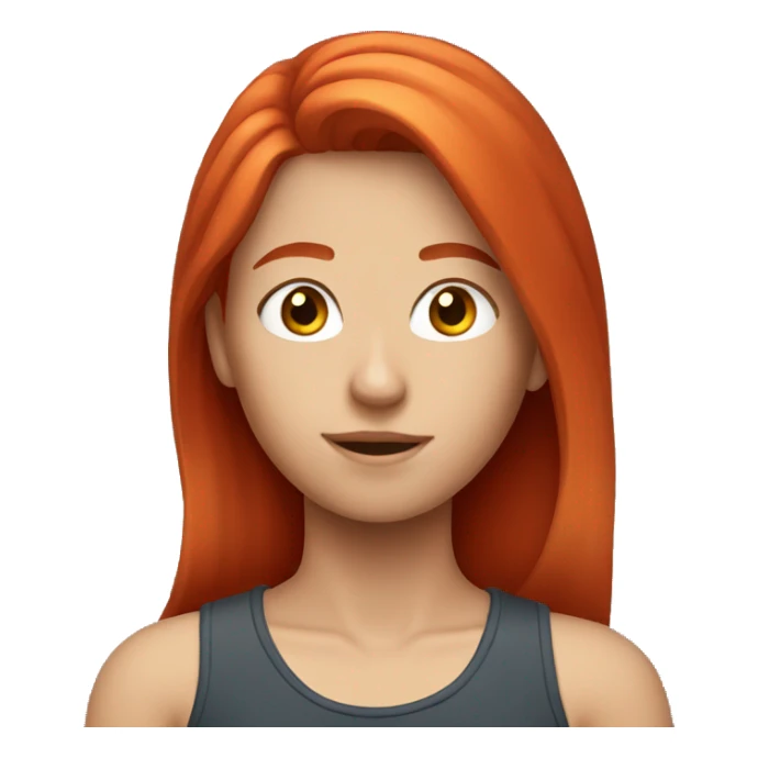 A red head teen sticker