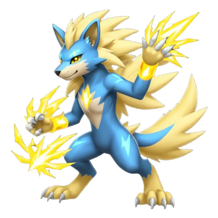 Luxray-Zeraora-Manectric-fusion (full body) sticker
