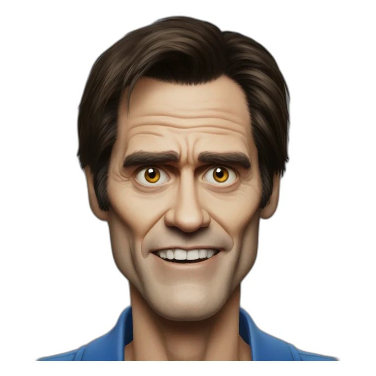 Jim Carrey-rubio-ojos azules -zombie sticker