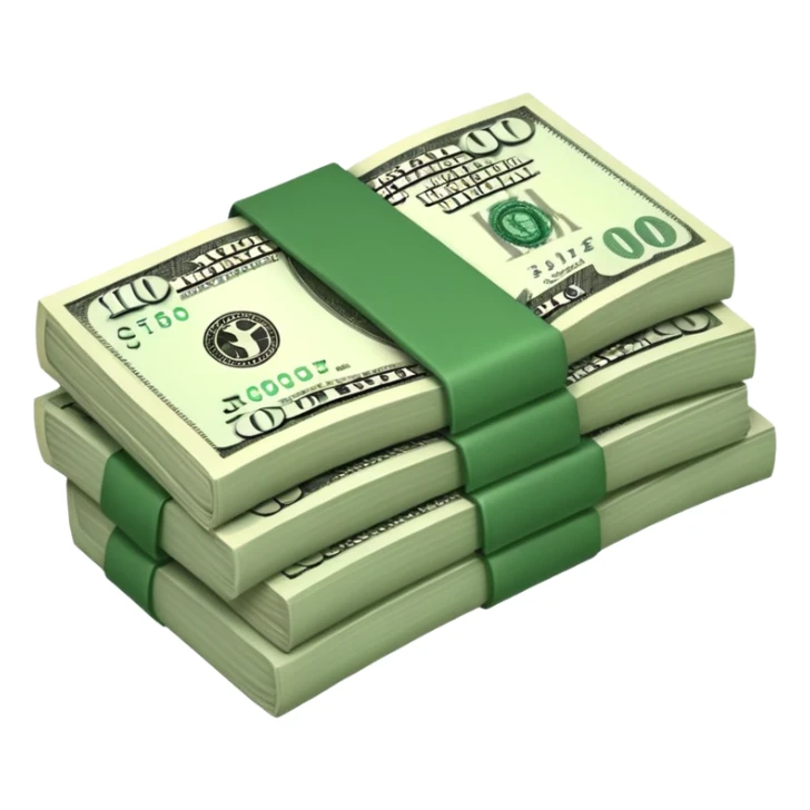 stash of dollars sticker