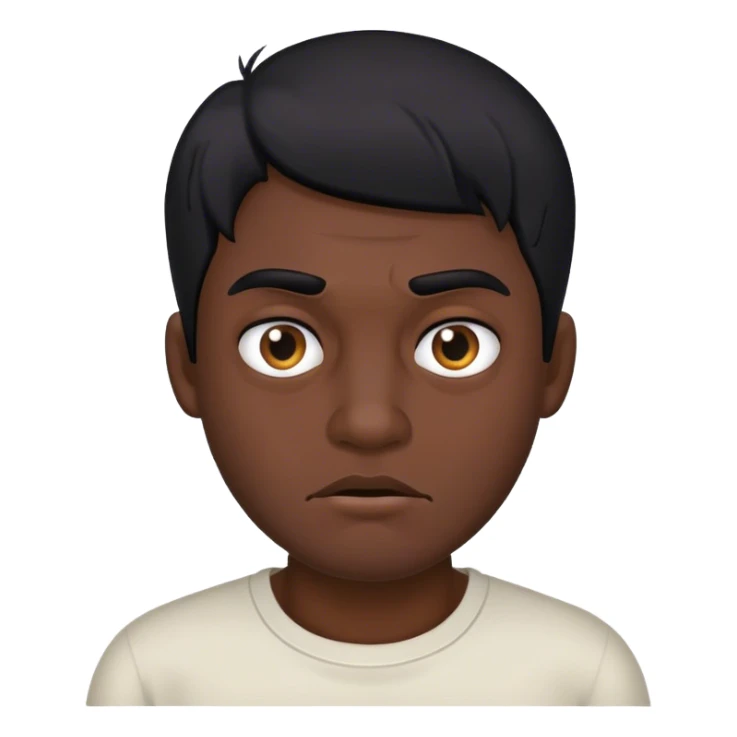 ugly guy with black hair  sticker