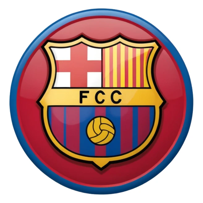 Barcelona fc значок команды sticker