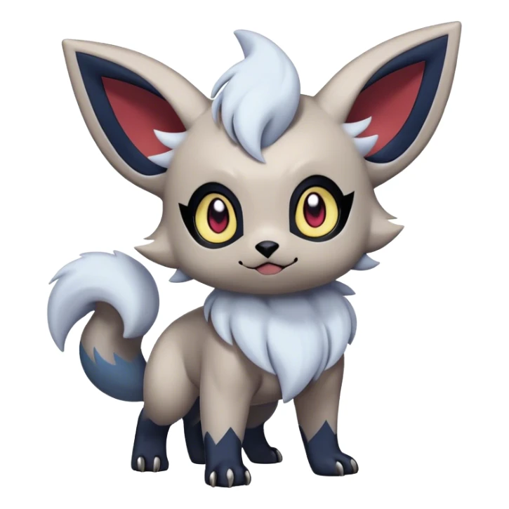 Cute Kawaii Absol-Zorua-Umbreon-Pokemon Full Body  sticker