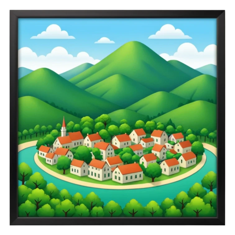 In our hometown, there’s plenty of trees sticker