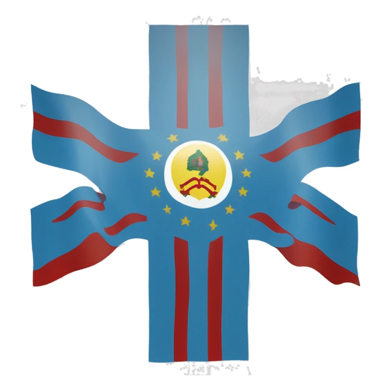 flag of the republic of sakha sticker