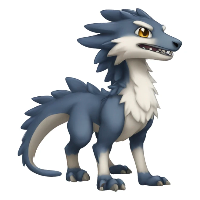Cute Chibi Lombax-Sergal-Vernid-Fakemon full body sticker