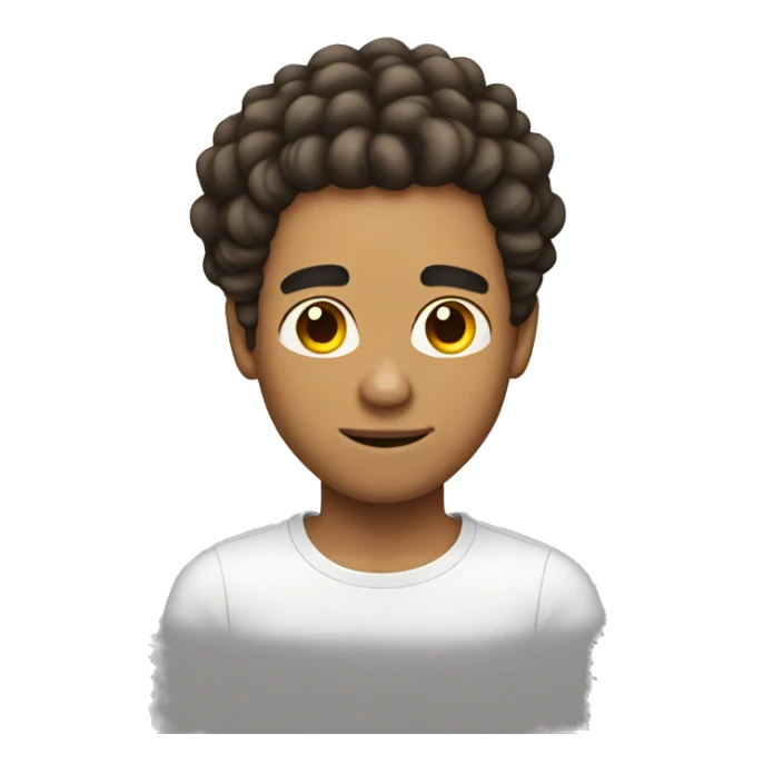 Lightskin man with twist in hair sticker