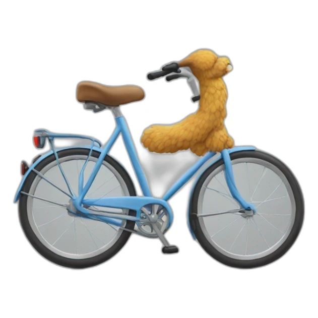 Un écureuil qui fait du vélo sticker