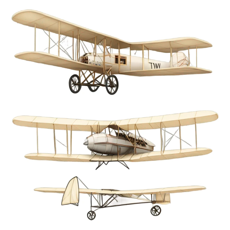 Wright brothers Airplane that says TWM sticker