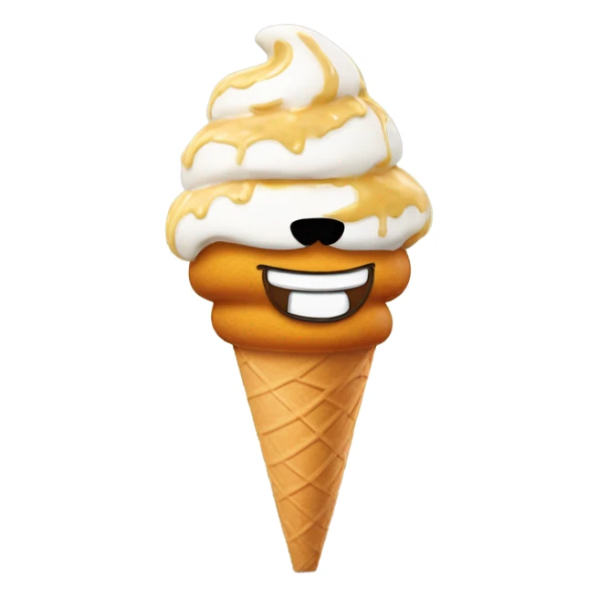 Garfield eating ice cream sticker