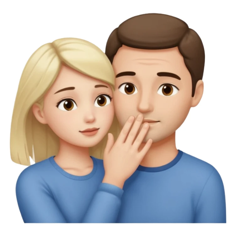 Girl touching his face with both hand, and smoothly rubbing the face sticker