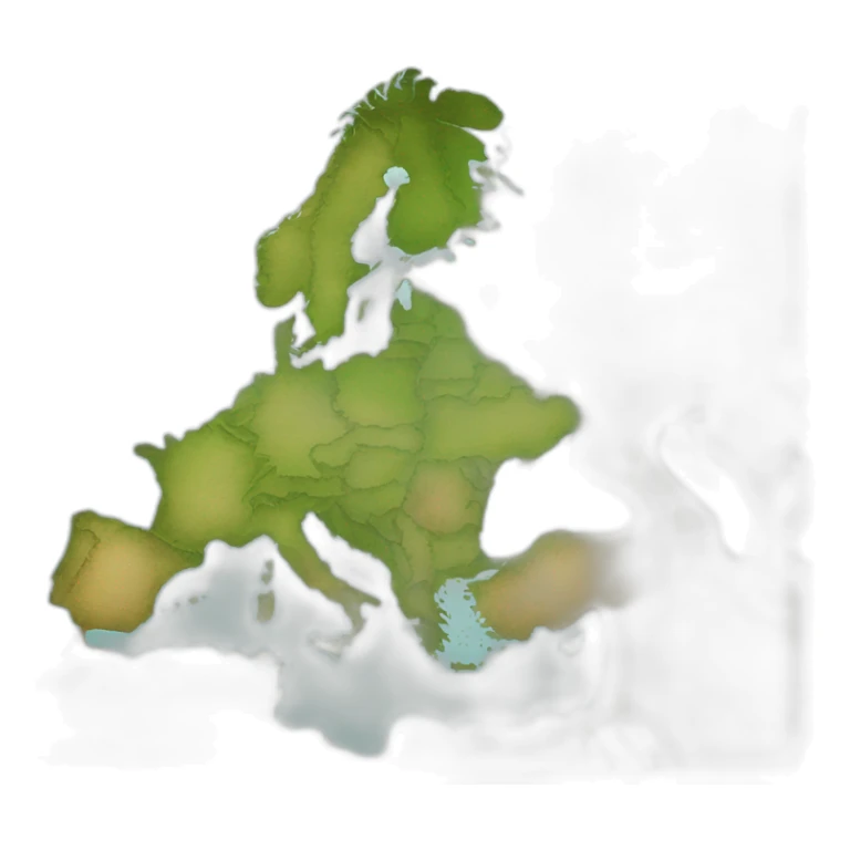 carte de l'europe sans la Turquie sticker