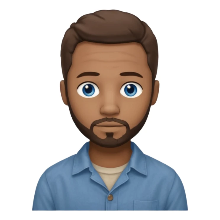  Edwin Epps from 12 Years of Slave with blue eyes, brown hair and short beard, light skin, light brown outfit sticker