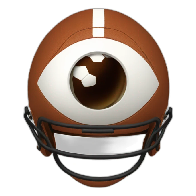 Football mit Augen sticker