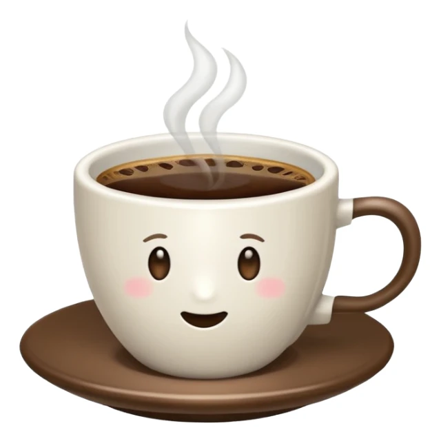 Genera un emoji di una tazzina sticker