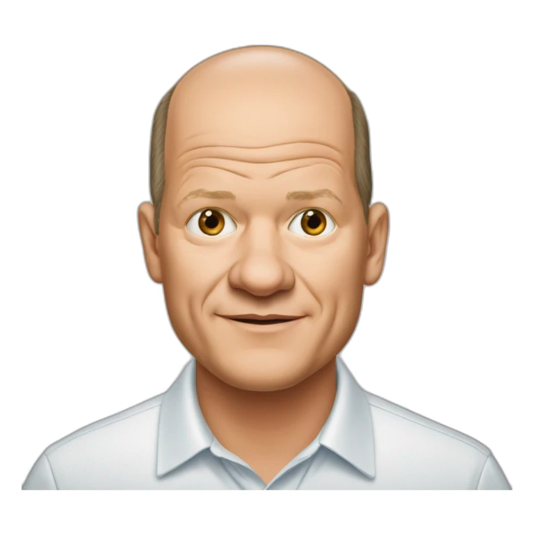 Olaf scholz als teletabi verkleidet sticker