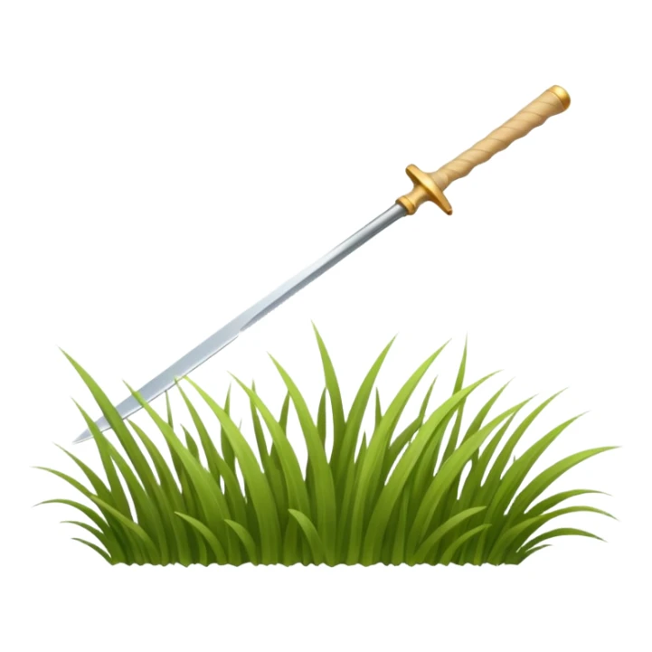 A blade of grass beige  sticker