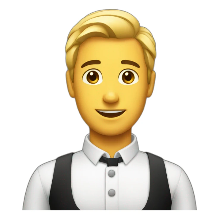 hotel waiter sticker