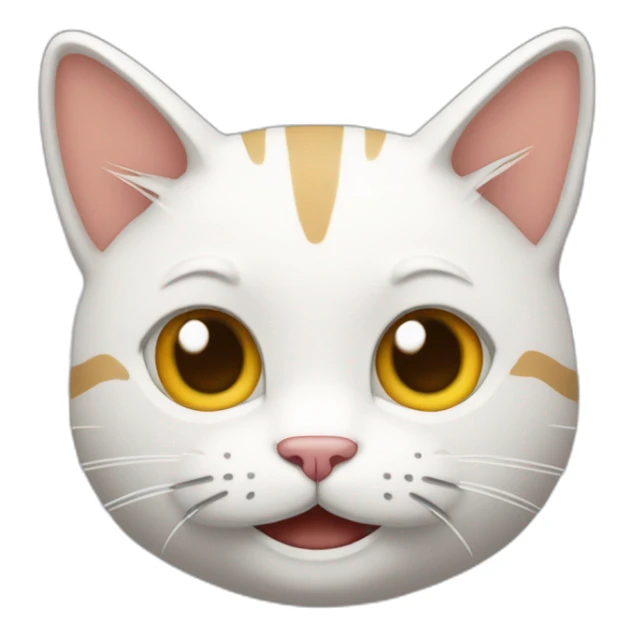 Um gato sentado feliz sticker