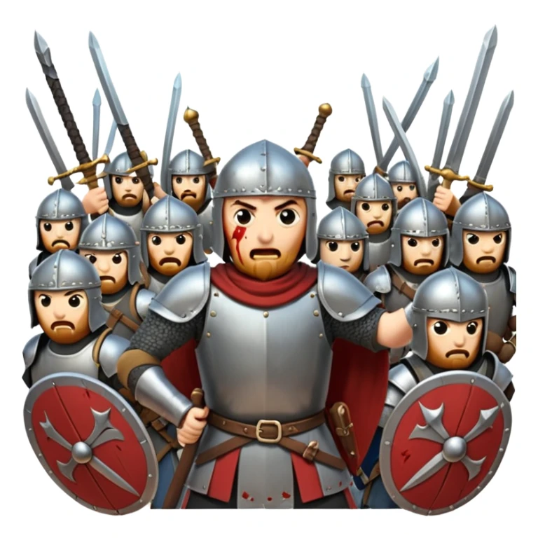 Batalla medieval sticker