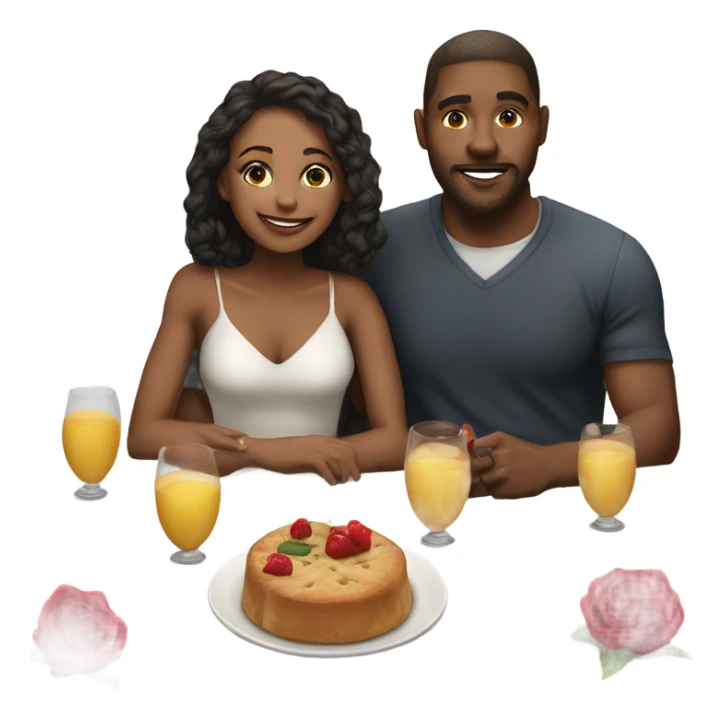  Romantic date with hyper Realistic beautiful couple in love  sticker