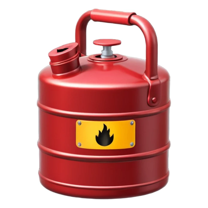 create a realistic canister of heating  oil sticker