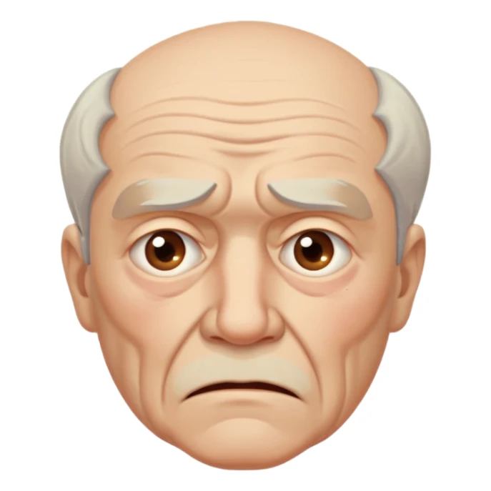 old man with Resentment - bitter indignation at having been treated unfairly sticker