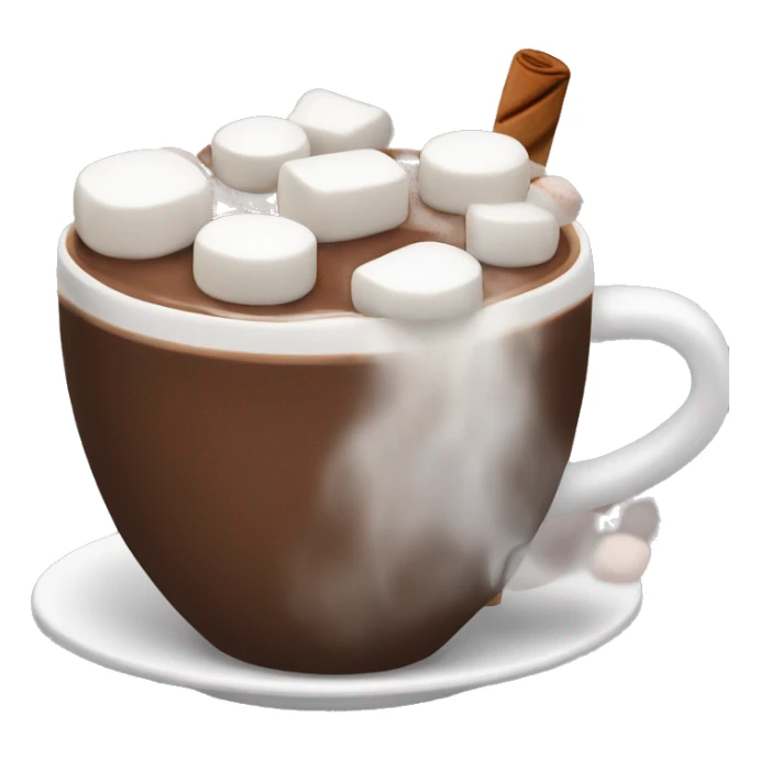 Hot chocolate with marshmallows  sticker