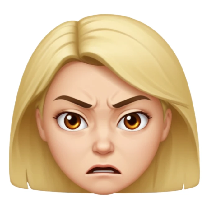 Beautiful woman angry and sick of idiots sticker