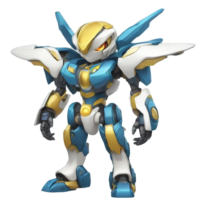 Futuristic Mechanical Pokémon-Medabot-Dragon full body sticker