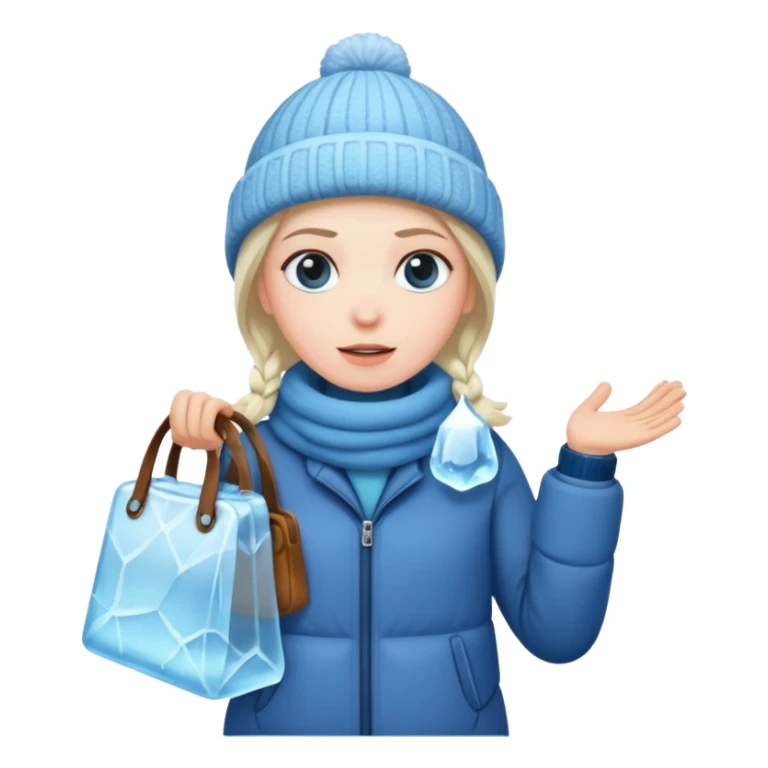 freeze ice and inside clothes and bag sticker