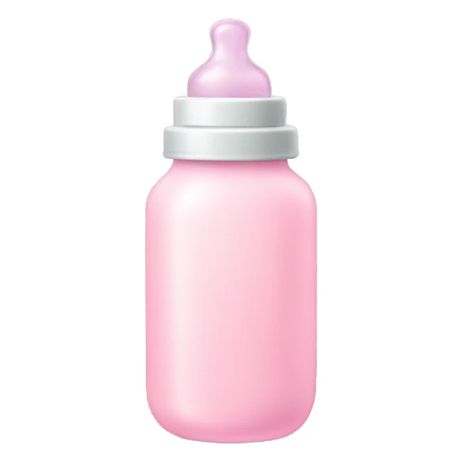 Pastel pink baby bottle  sticker