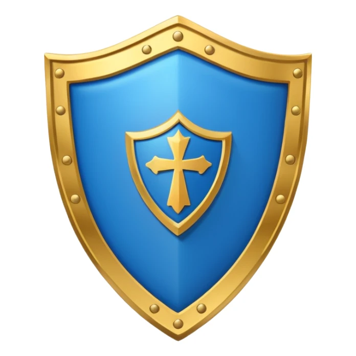 Gold Shield with blue interior and gold banner from Film Studios sticker