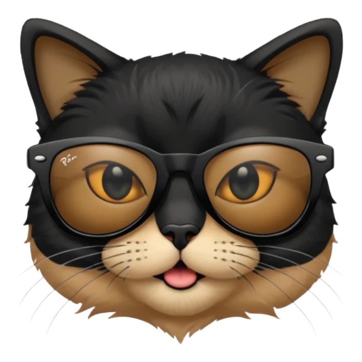 a bad kitty on the waves. make the cat look devlishish with a pair of black ray bans wayfers on sticker