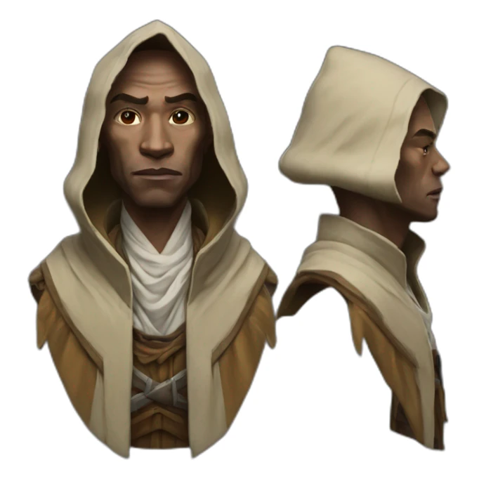 hyperrealist jedi in world of warcraft sticker
