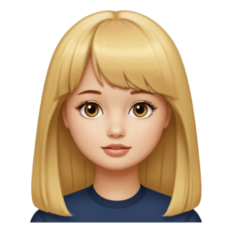 Debby Ryan (golden blonde hair with straight bangs) sticker