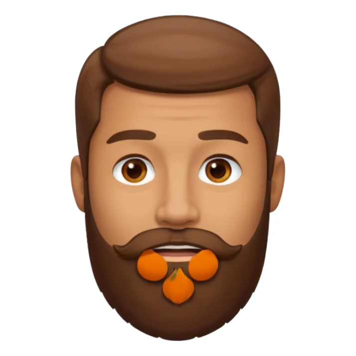 the man with a beard only on his chin sticker