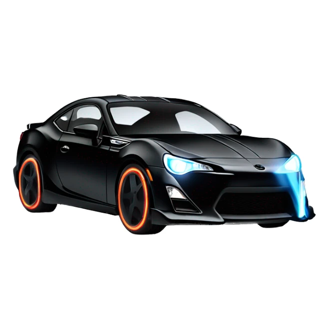 Fr-s Haunted Darth Vader’s ice cube race car with bright white headlights and glowing light saber bumpers  sticker