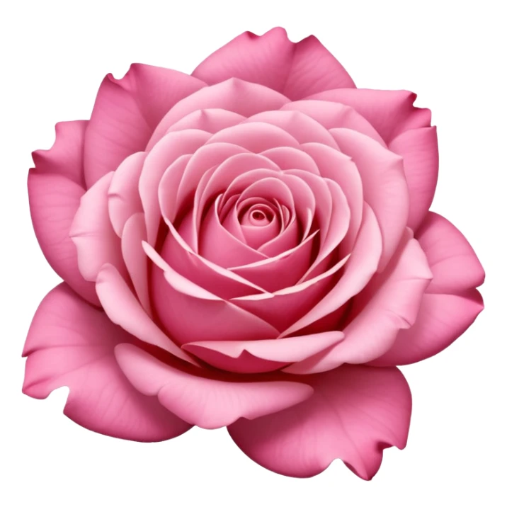 “A Polaroid-style photo of a pink rose  sticker