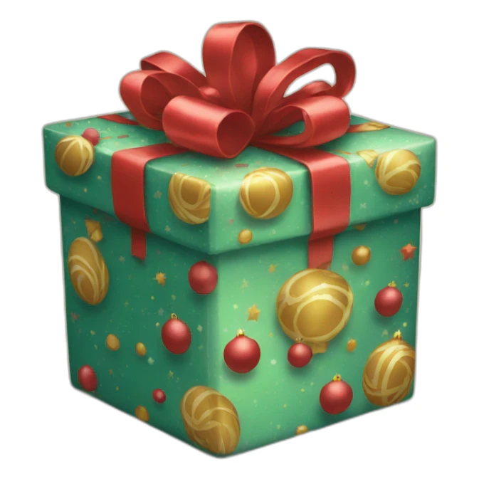 Christmas present sticker
