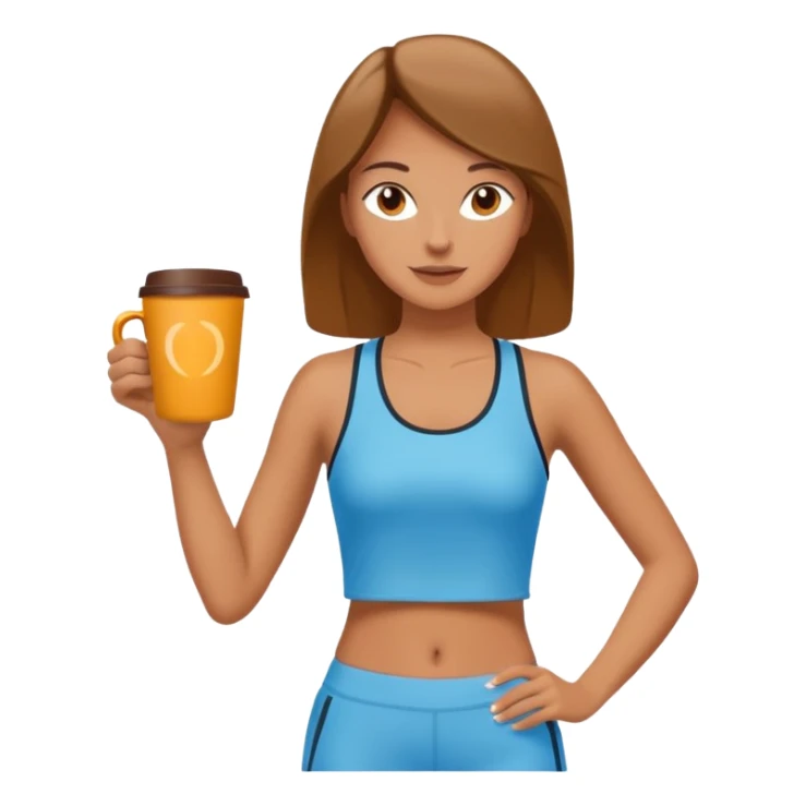 Morning Coffee Runner bwoman  sticker