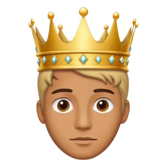 Un hombre persona enamorado y con una corana sticker