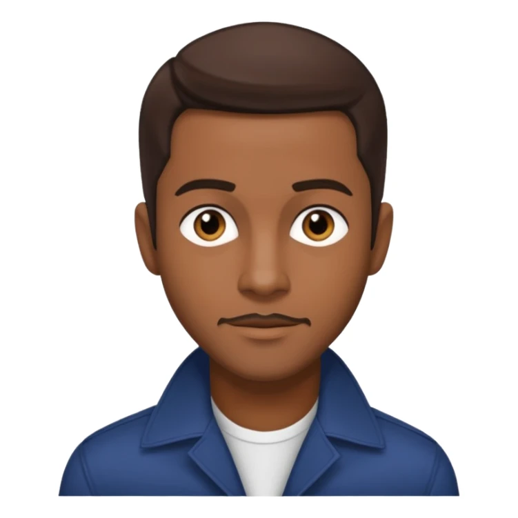 Keith Robinson, Actor/R&B Singer with dark brown hair sticker