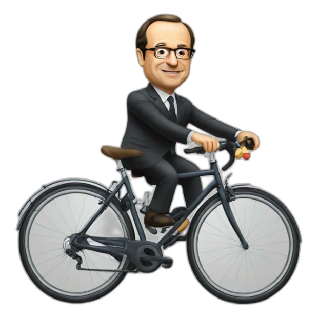 hollande fait du vélo sticker