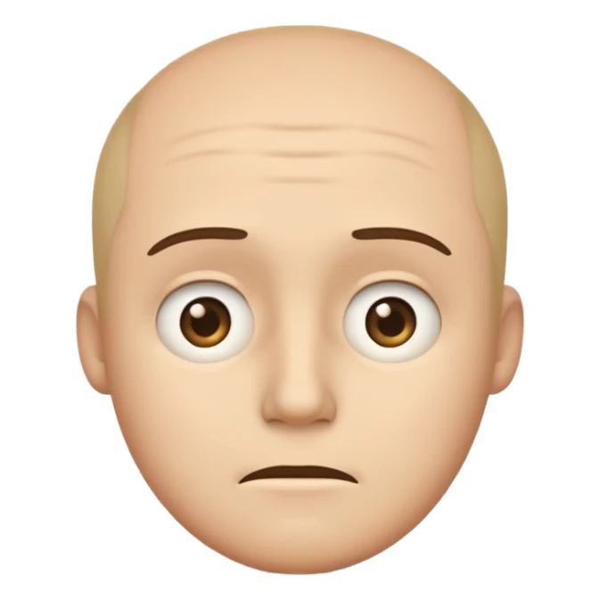 1. Overthinking
Minimalist flat emoji face, hand on chin simplified for small size, eyes looking sideways, subtle worried expression, thin 2px outline, rounded corners, soft flat colors, modern mobile UI style, centered, 1:1 ratio, high-resolution, transparent background sticker