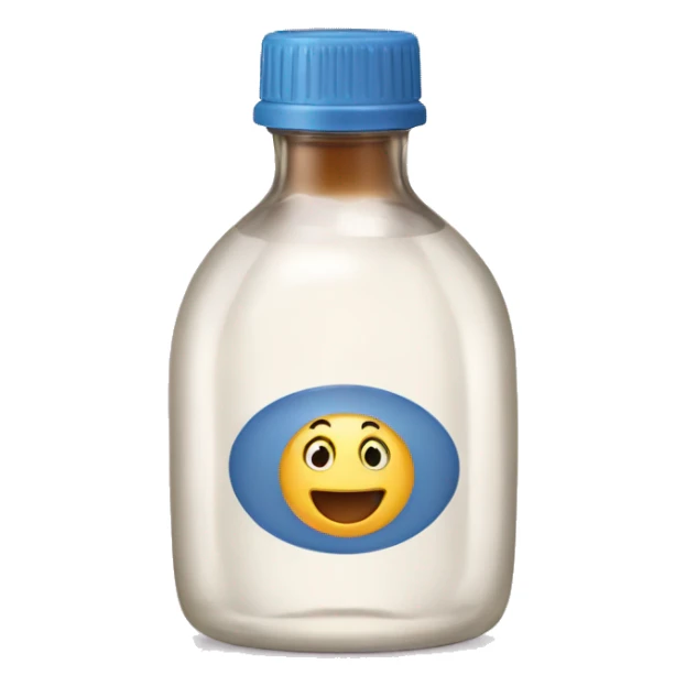 bottle of baby oil sticker